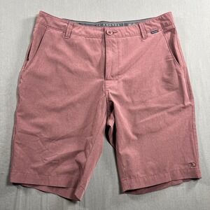 7 Diamonds Dynamic Performance Shorts Mens Size 32 Burgundy